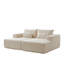 Méridienne modulaire surdimensionnée de 87 po, sans assemblage requis, causeuse en peluche avec canapé-lit inclinable, fauteuil-lit moderne moelleux pour la chambre à coucher du salon intérieur-1177938626