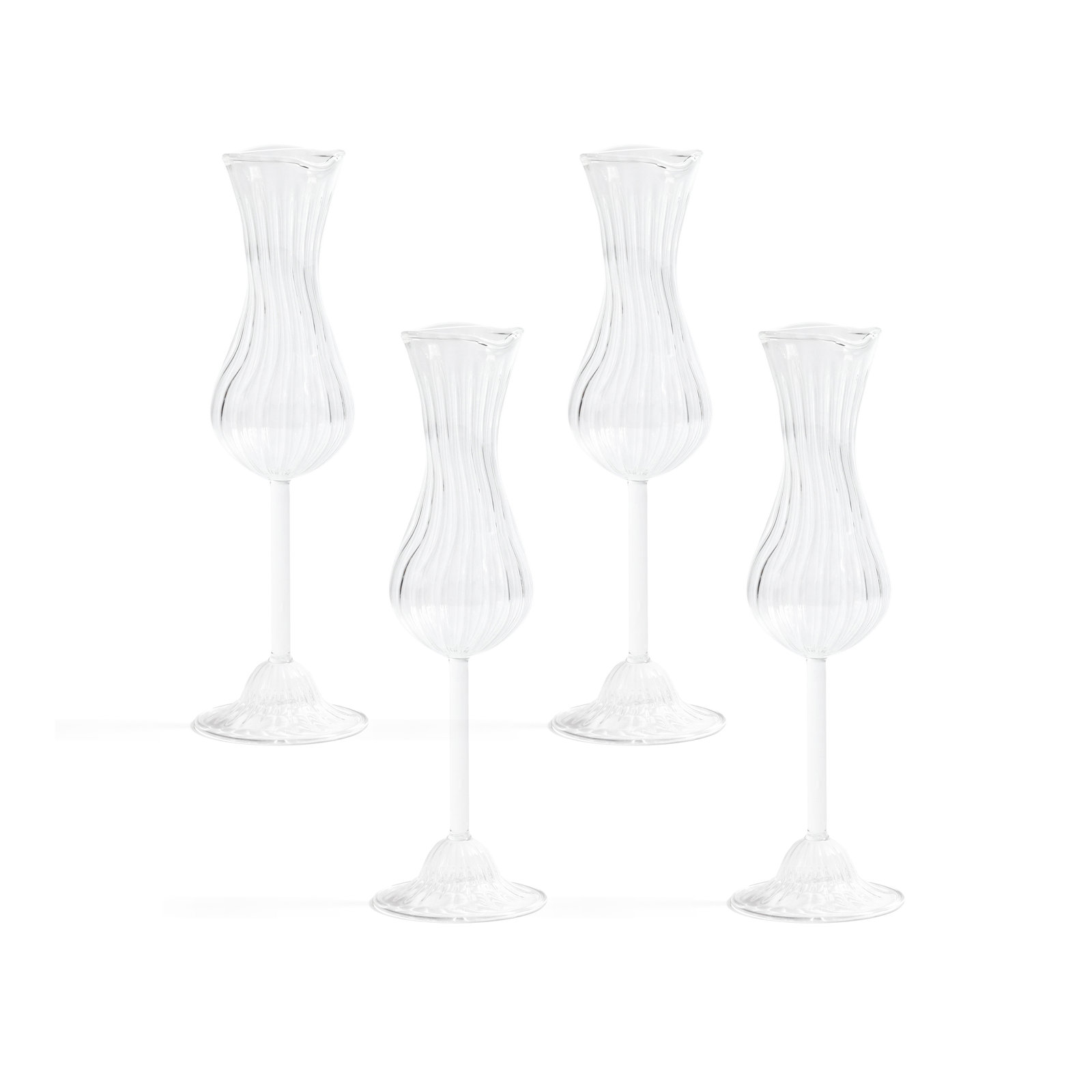 Mignon Champagne Glasses, Set of 4