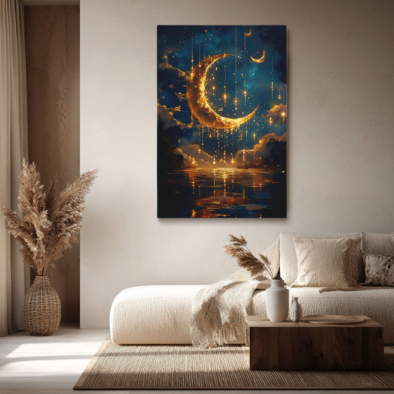 Cadre tendu «Enchanted Moon», 30 x 20 pouces (75 x 50 x 2 cm)