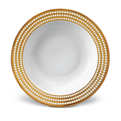 Perlee White Rimmed Serving Bowl