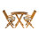 Outdoor 3 - Piece Teak Bistro Set with Cushions