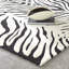Wool Animal Print Area Rug in White-471429714