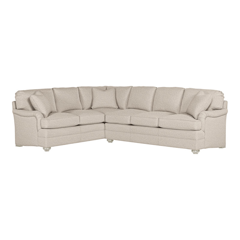American Bungalow 2-Piece East Lake L- Sectional, Nadia Steam, Wrenn
