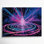 «Music Dance Floor Lights and Lasers», art mural sur toile grise