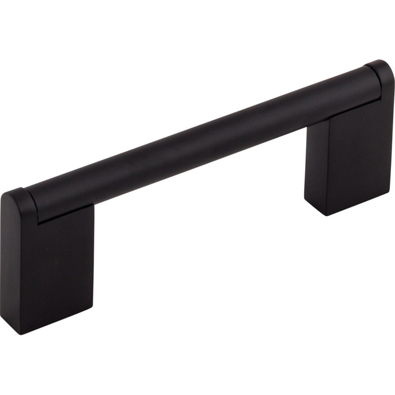 Princetonian Bar Pull, Flat Black, 3 3/4" Center to Center