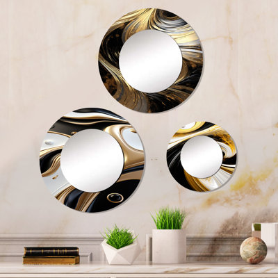 Elissandro Metal Round Mirror