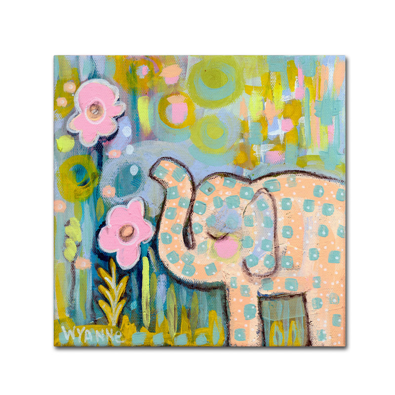 Art sur toile Berkley «Peachy Keen», H 24 po x l 24 po x P 2 po