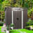 6Ft X 4Ft Outdoor Iron Shed - Galvanized Frame, , Ventilated Design Punched Vents, & Easy To Assemble