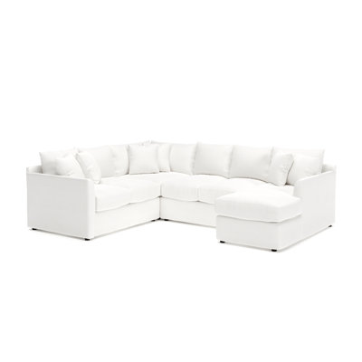 Cecelia 119" W Sinuous Springs 6-Person 3-Piece U-Shaped Sectional