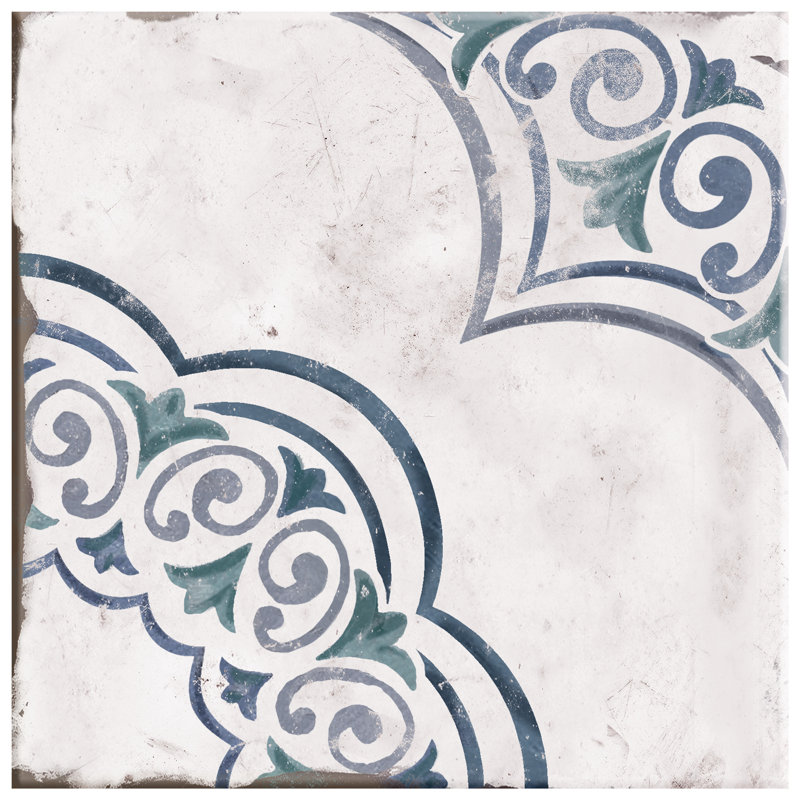 Magnolia 7-7/8 in. x 7-7/8 in. Porcelain Floor and Wall Tile