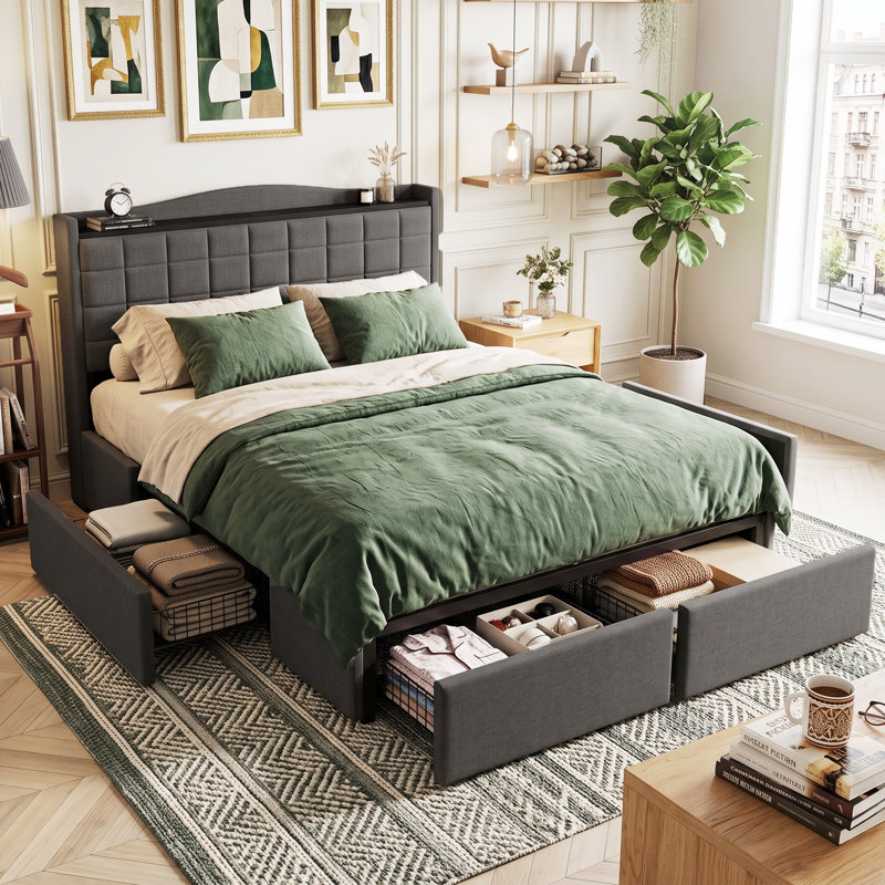 Upholstered Storage Beds Upholstered Bed