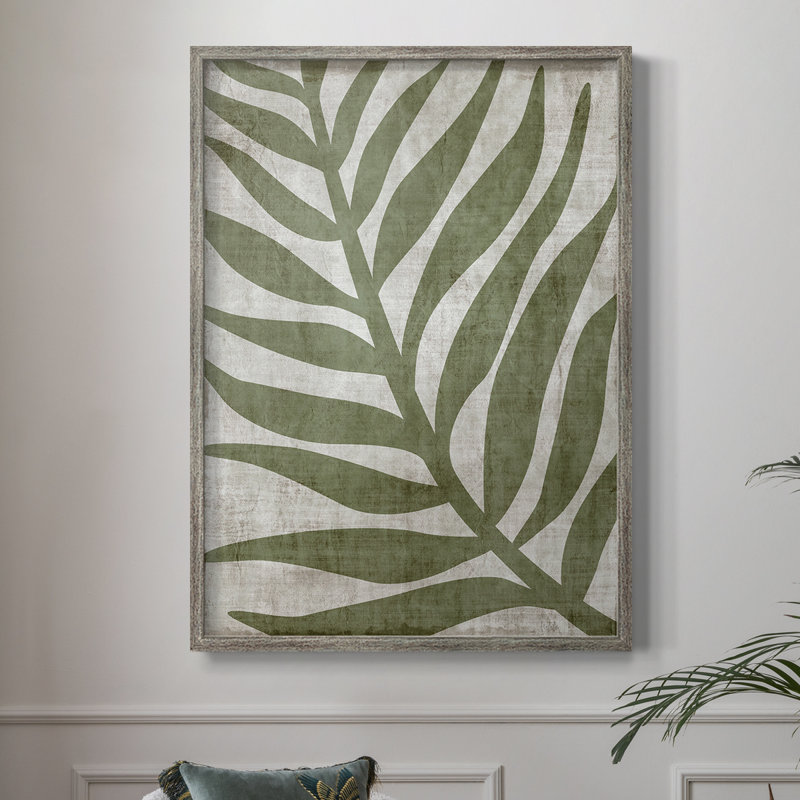 «Island Greenery I», reproduction encadrée - bois massif, H 11 po x l 9 po