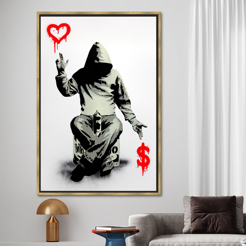 Print on Canvas, Gold Floater Framed, 20 cm H x 30 cm W
