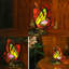 Lampe de table papillon en vitrail