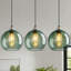 Luminaire suspendu en forme de globe à 3 lumières Charolyn Luminaire suspendu en verre pour îlot de cuisine-42081002-42081000
