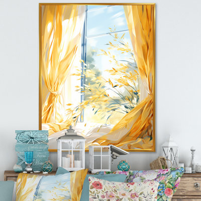 «Harvest Gaze Farm Windows II - Farmhouse Windows», art mural