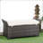 27 Gallon Patio Wicker Storage Bench