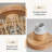Rattan Flush Mount Ceiling Light