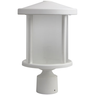 Solus Artisan Round Post Top Fixture with Frosted Acrylic Lens