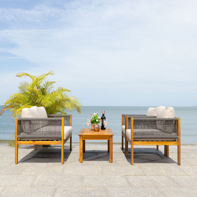 Izzah 4 Piece Sofa Seating Group with Cushions by Latitude Run