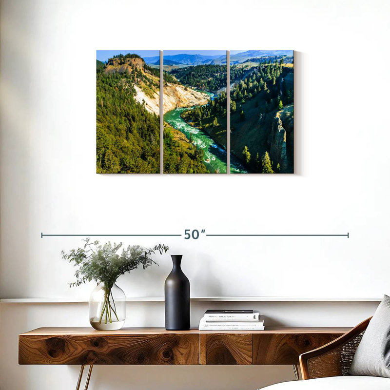 Alvord Rapid Yellowstone River View, H 20 po x l 33 po