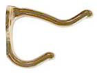 Bright Brass Gold Metal Coat and Hat Hook
