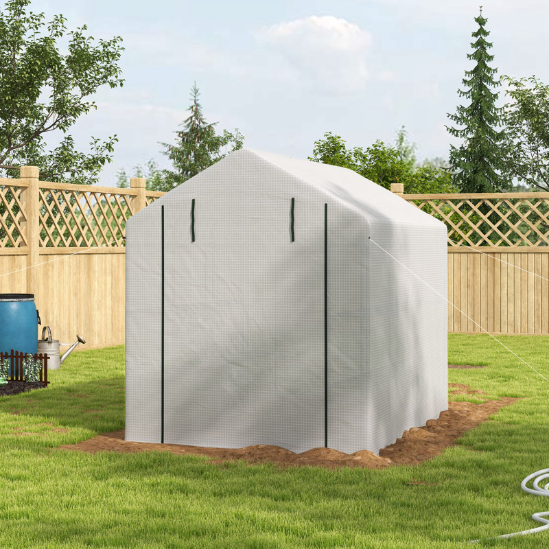 Greenhouse, Green, 7' H x 5' W x 6.5' D