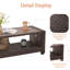 Table basse d'extérieur Asly L 20,1 po x l 45,3 po Asly-715671875