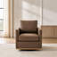 Fauteuil d'appoint rembourré carré pivotant à 360 degrés, fauteuil de salon simple et confortable