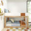 Lit superposé simple en bois massif Ambur-401833097