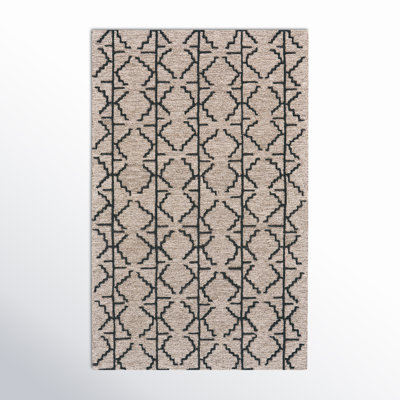 Carlette Hand-Tufted Geometric Wool Rug