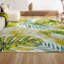 Tapis ivoire / vert à feuilles tropicales Marlinton-1967521288