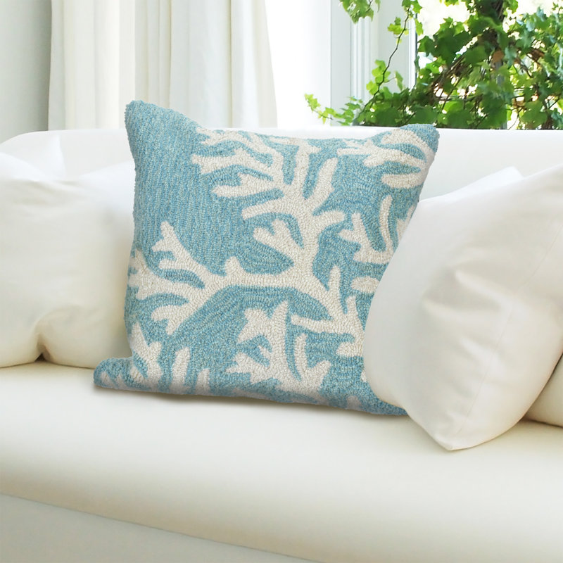 Outdoor Throw Pillow, Aqua