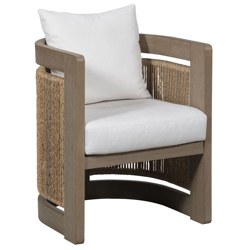 Drift Outdoor Teak Lounge Chair, Kramer Lace