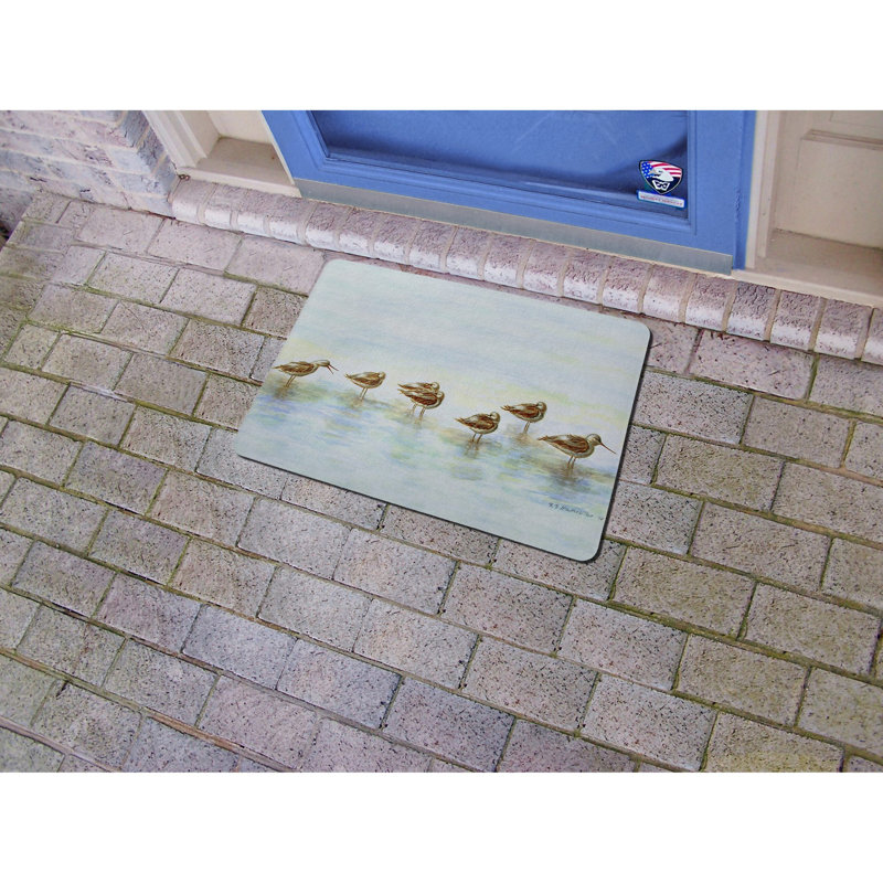 Tapis d'intérieur / extérieur antidérapant Coastal Avocets, Rectangle 1 pi 6 po x 2 pi 2 po