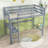 Gunnell Kids Twin Wood Loft Bed with Built-in Desk-1374794687