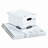 Stor/File Box w/Handles, Letter/Lgl, 12 x 15 x 10, WE/Blue, 4/Carton