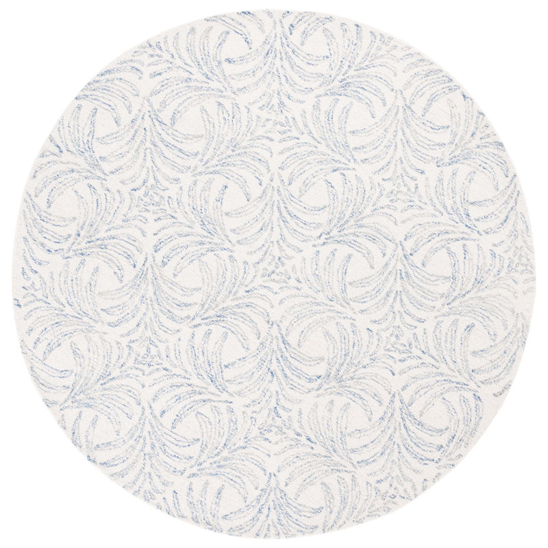 Jardin Hand Tufted Performance Floral Rug, Round 6'
