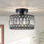 Luxury Crystal Drum Semi Flush Mount Light-207428896-207428899