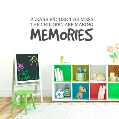 Text & Numbers Non-Wall Damaging Wall Decal