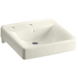 Soho Ceramic 20" Wall Mount Bathroom Sink with Overflow