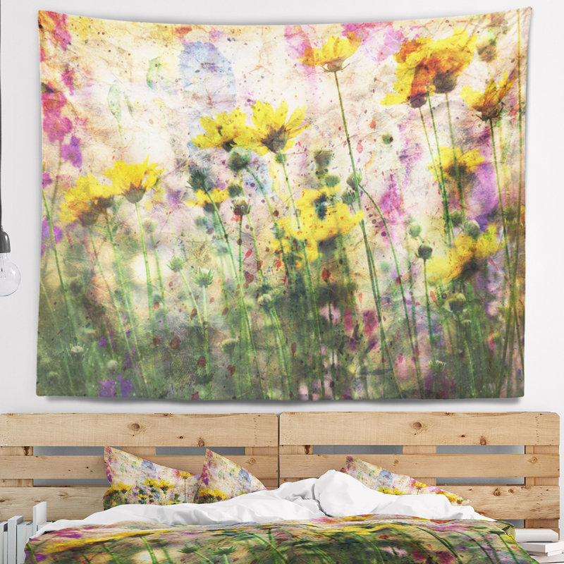 Tapisserie Coreopsis, H 50 po x l 60 po