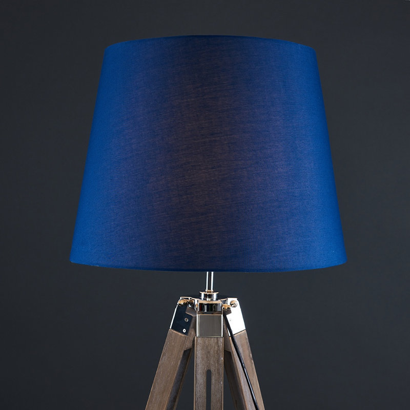Bella Vista Tripod Floor Lamp, Navy Blue