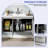 Floating Wall-Mount Bathroom Vanity with Integrated Ceramic Sink Countertop