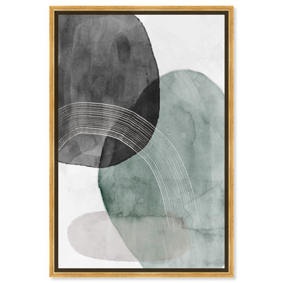 Abstrait vert solidaire géométrique - Peinture