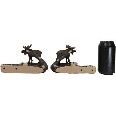 Ensemble de 2 attaches à rideaux rustiques orignal sur une branche