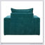 Fauteuil en chenille avec accoudoirs larges, coussin épais et dossier ergonomique pour plus de confort et de style dans n'importe quelle pièce-933244914