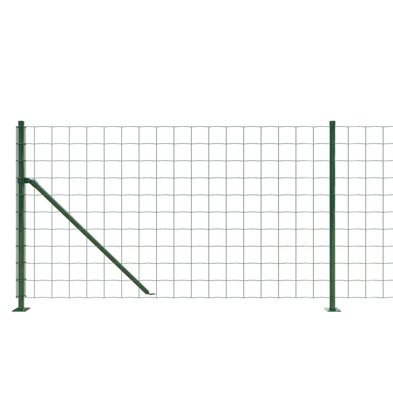 Auriana Metal Wire/Mesh Fence, Green, 100cm H x 2500cm W x 10cm D, 13