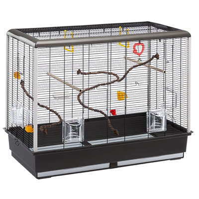 70cm Flat Top Table Top Bird Cage with Perch