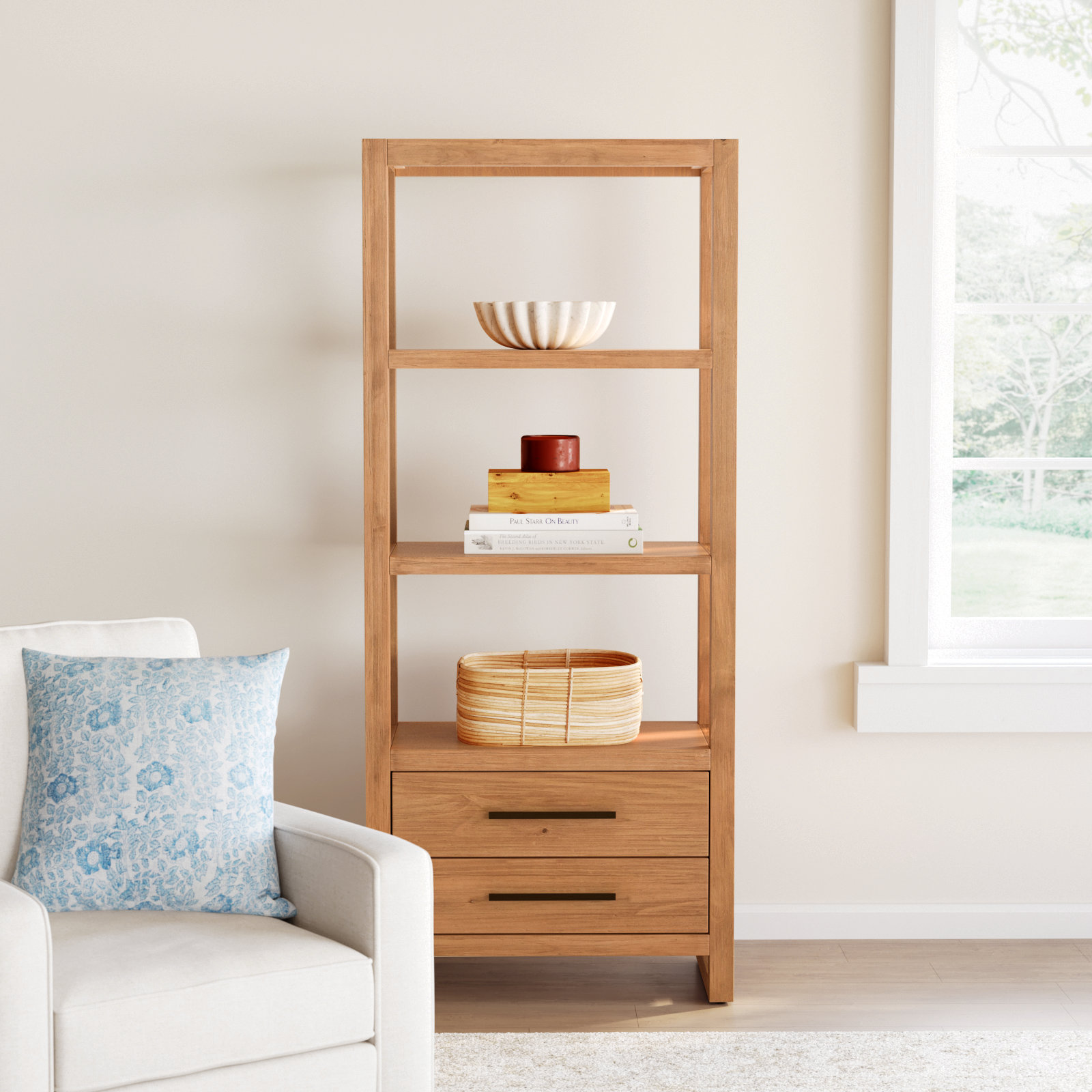 Modica Standard Bookcase, Natural